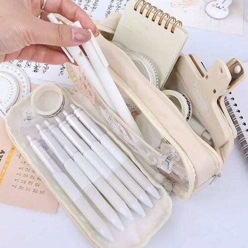 Transparent Pencil Case Large Capacity Pencil Pouch School S