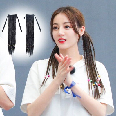 Wig Womens Hip Hop Dreadlocks Braided Pigtail Twist Ponytail