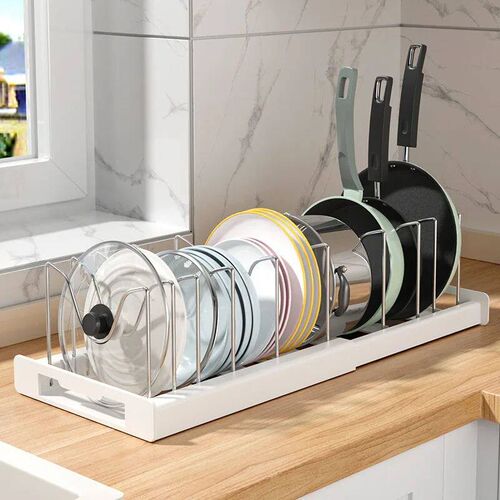 2024 New Scalable and Adjustable Pot Lid Storage Rack Pot Li
