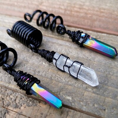 Rainbow Crystals,  Crystal Loc Beads, Dread Beads, Dreadlock