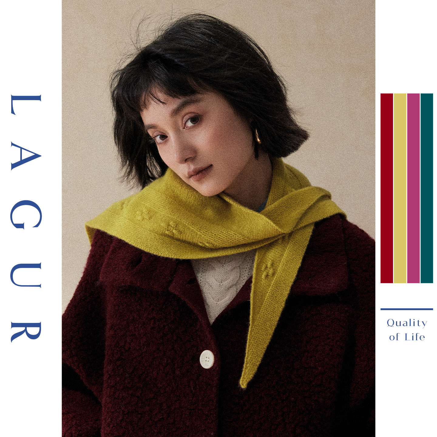 Lagur头巾三角巾高级感洋气时尚图片