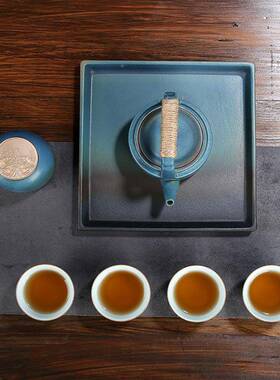 念云居梁壶18845旅行茶提具套便式一壶四杯功夫茶装具简携约收纳