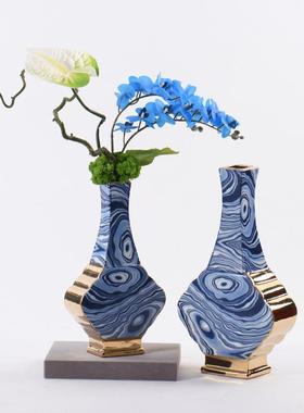 XWV新中式陶瓷花瓶客厅视柜软家居装饰样板品房装摆电件玄关餐桌