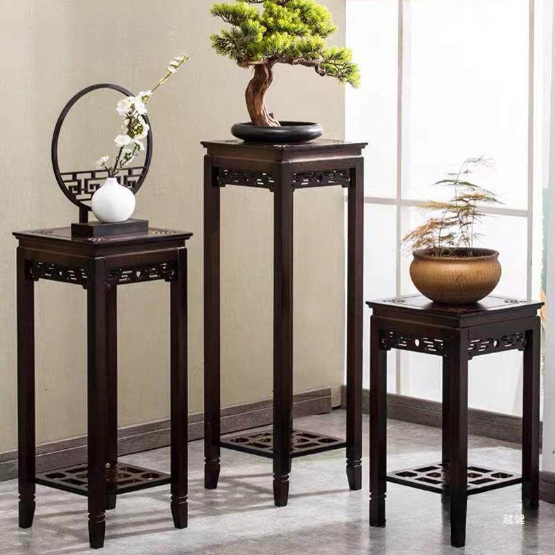 花架子地室内花台花兰盆架落客厅式吊架仿UHD古花几中式竹花架置