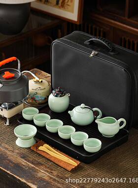 户外旅行具套装便携包功车夫载野外炉露63667营茶带烧水收纳泡茶