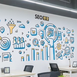 计算机电脑科技网络公司墙面个性装饰学校机房程序员贴纸贴画宿舍