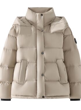 【泡芙粉丝专享】高蓬90鹅绒收腰保暖防寒冬季羽绒服女6875