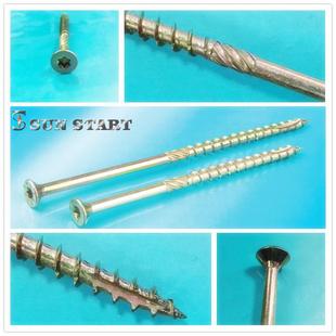 重型维板梅花槽头木钉螺丝草纤绳钉防开裂割尾自攻木MYH螺钉M4-M