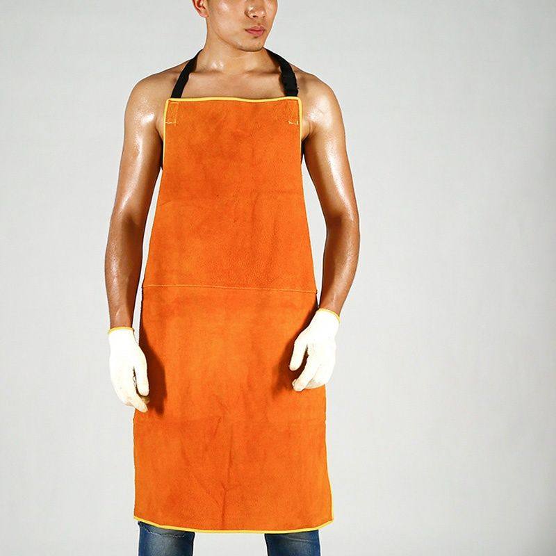 气保焊工作服牛皮电焊防烫耐高温防辐射二保氩弧焊工围裙焊接防护