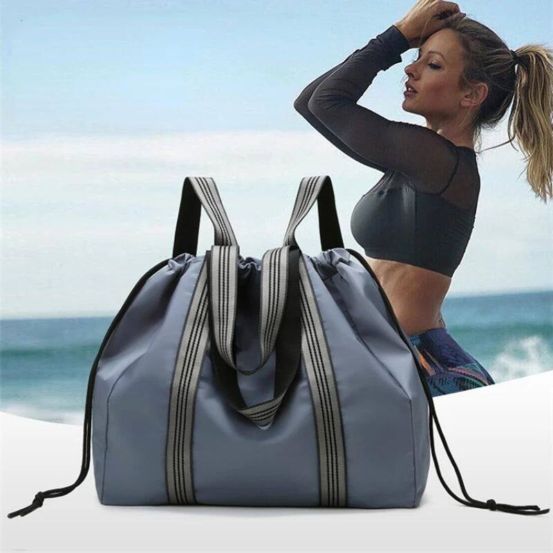 Fashion Travel Bag Drawstring Fitness Gym Multi-function Spo图片