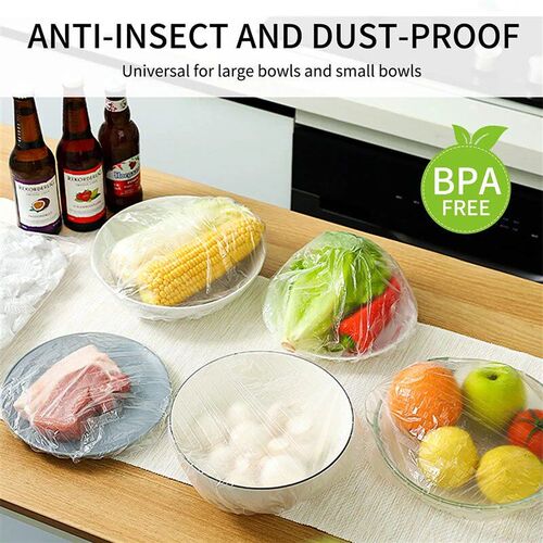 Plastic Bowl Covers Food Covers, Colorful Reusable Elastic S
