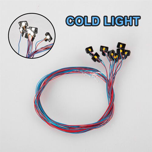 6Pcs Ho 1:87 Scale Spotlight Model Outdoor Billboard Lamp Pl