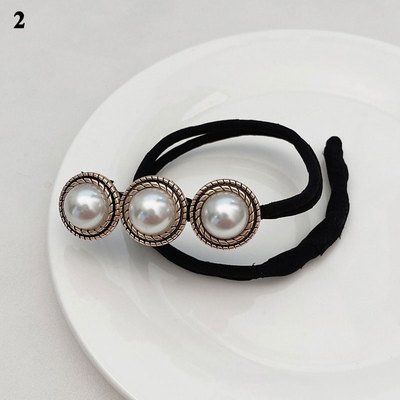 Elegant Fashion Flower Pearl Hairpin Bun Maker Twist Headban