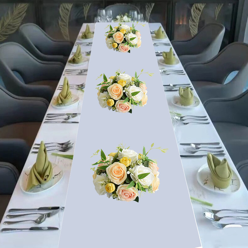 假花仿真花玻璃方杯餐桌花摆件酒店宴会饭厅商务会议桌面装饰花艺,家居饰品,仿真花/假花,淘宝优惠券,粉丝福利购,淘宝优惠卷