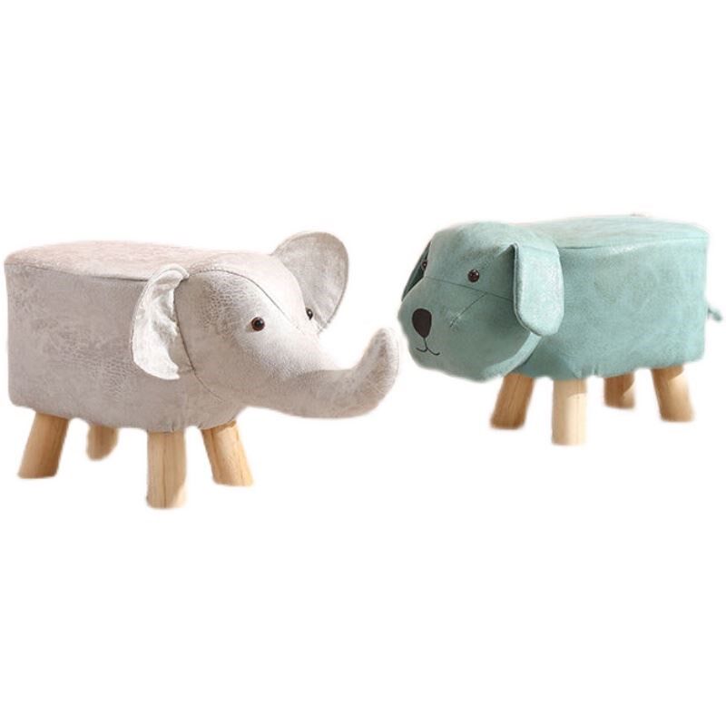 Novelty Animal Footstools Stool Ottoman PU Padded Cushion图片