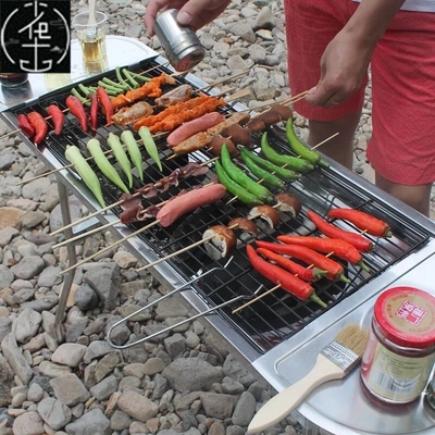 BBQ Outdoor Barbecue Rack Portable Folding grill 烧烤架 炉