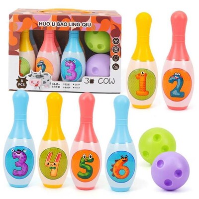 2023 Bowling Set Education Toys For Kids Toddlers Animal Num
