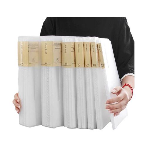 a4 clear book poster art holder file binder透明资料册文件夹