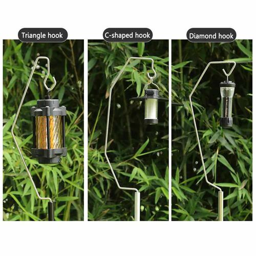 Detachable Aluminum Alloy Camping Lantern Lamp Hanger Portab