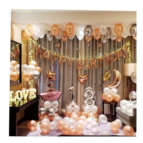 Adult happy birthday party decoration balloons female