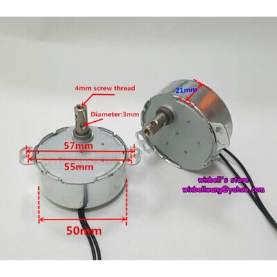 50TYC synchronous motor 220V 4W 50mm micro permanent magnet