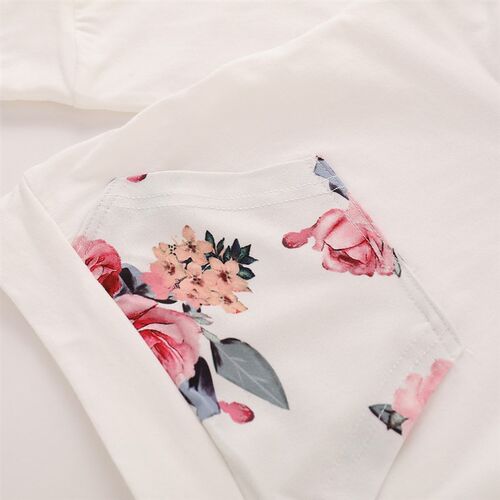 Toddler Baby Girl Clothes Set Newborn Girls Outfit White Poc