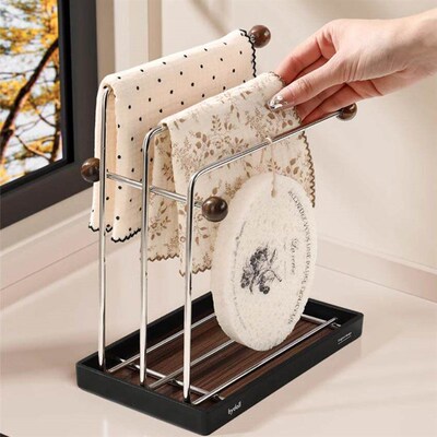 European Style Kitchen Stainless Steel Drying Rack, Multi-fu