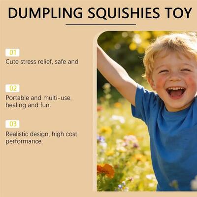 Premium Squishy Steamed Bun Dumpling Toy Slow Rising