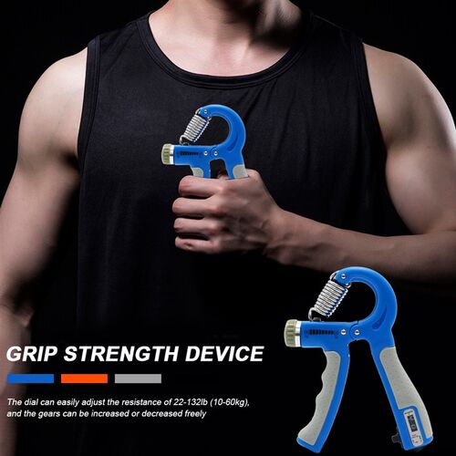 Adjustable R-Shaped  hand grip exercise power countable exer
