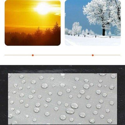 0.32mm 2 Sides Silvery PE Tarpaulin Garden Cover Rainproof