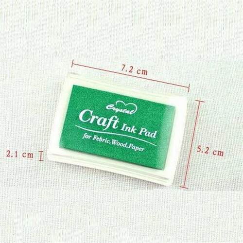 Black Ink Pad Inkpad Rubber Stamp Finger Print Craft