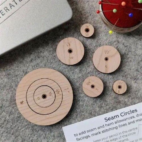 Seam Round Wooden Cutting Tool Set Wooden Circle Quilting