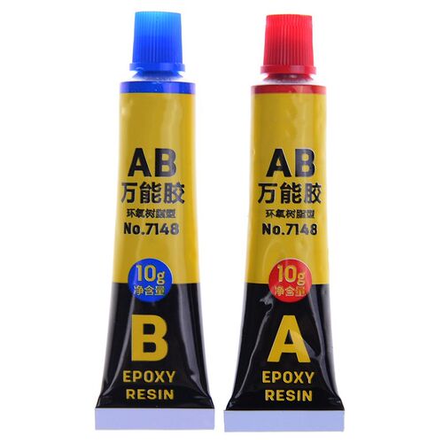2pcs Epoxy Resin AB Glue Transparent Strong Plastic Metal Mo