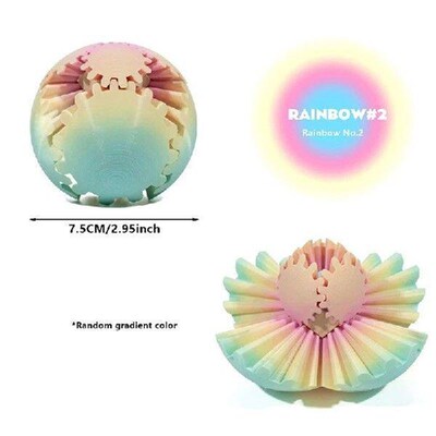 Innovative 3D Printed Gear Ball Rotating Toy Desktop