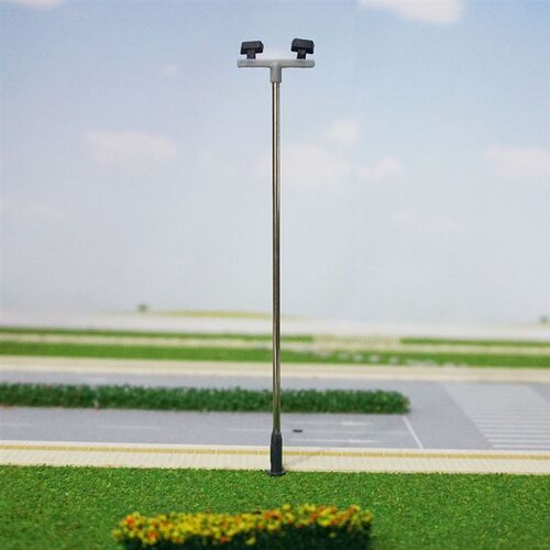 5 Pcs HO OO Scale Model Train Light Railway LED Lamp Post Sr
