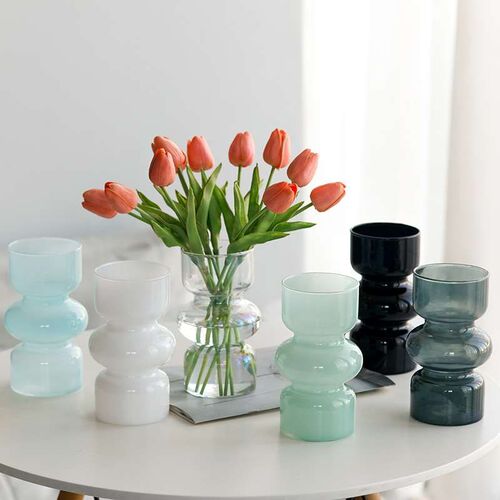 Simple Ins Style Middle Ancient Glass Vase Vintage Chinese N