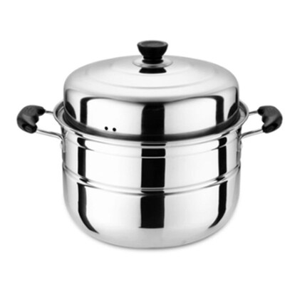 Stainless Steel two Three layer Thick Steamer pot Soup Steam