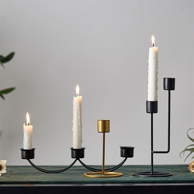 nordic candlelight dinner prop candlestick candle holder