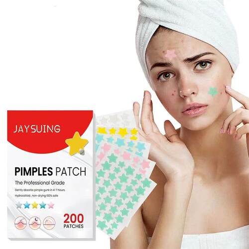 200pcs Star Pimple Patch Acne Colorful Invisible Acne Remova