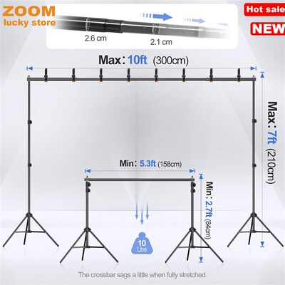 Backdrop Stand Photo Studio Adjustable Background Stand kit