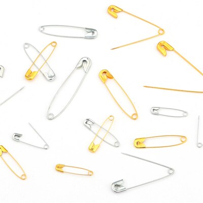 1Set 27/32/38/45/55mm Safety Pins Box DIY Sewing Tools Iron