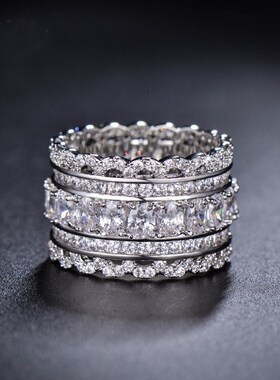 New summer Inlaid Crystal from  Austrian ring For Women Fash