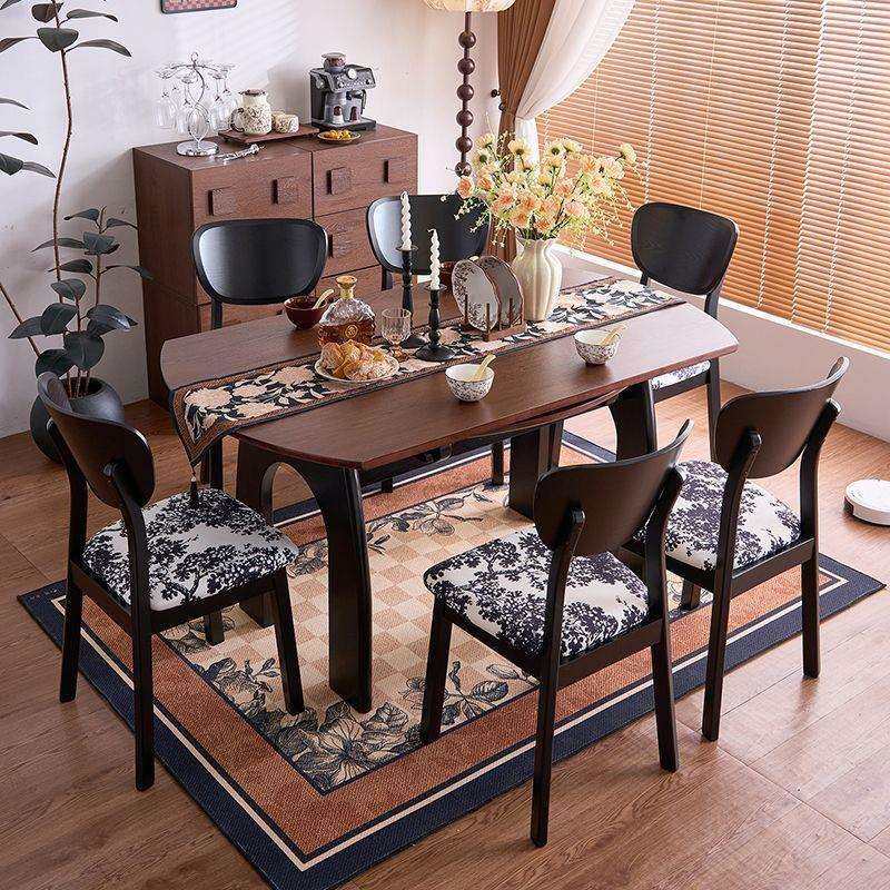 中古风方圆两用白蜡木纹饭桌中式家用可伸缩折叠跳台吃饭餐桌椅,鲜花速递/花卉仿真/绿植园艺,割草机/草坪机,淘宝优惠券,粉丝福利购,淘宝优惠卷