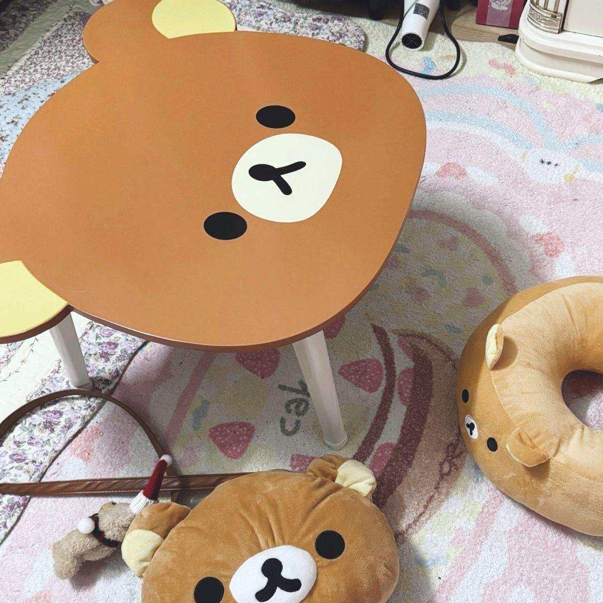 床上电脑桌折叠可折叠懒人轻松熊小桌子学习桌学生宿舍书桌加宽桌