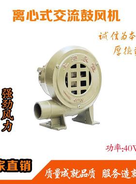 鼓风机40W纯铜线大电机低噪音CZT离心式家用煤炉灶风机220V吹风机