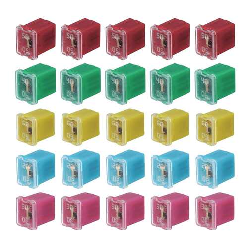 跨境 60pcs 盒装 短款盒状保险丝（20A 30A 40A 50A 60A）