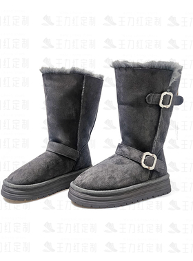 【甜甜专享】王力红家定制 WN16889 新款T定制休闲雪地鞋