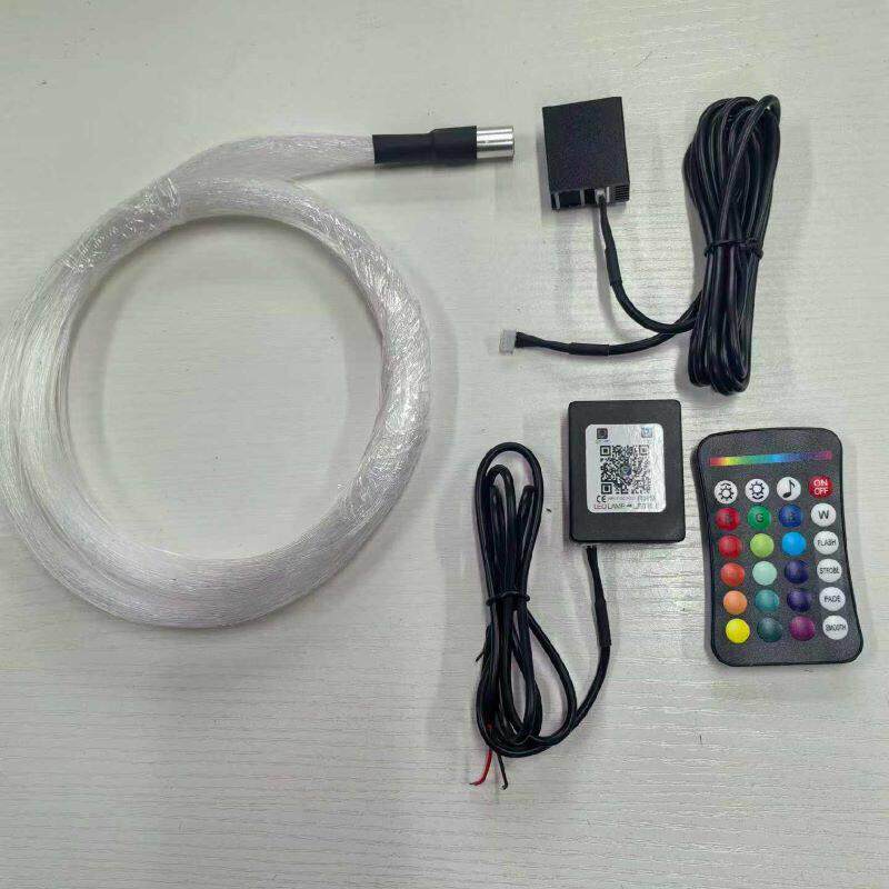 1瓦RGBWLED小光源光纤机车载星空灯光纤光源器无线遥控APP控制器