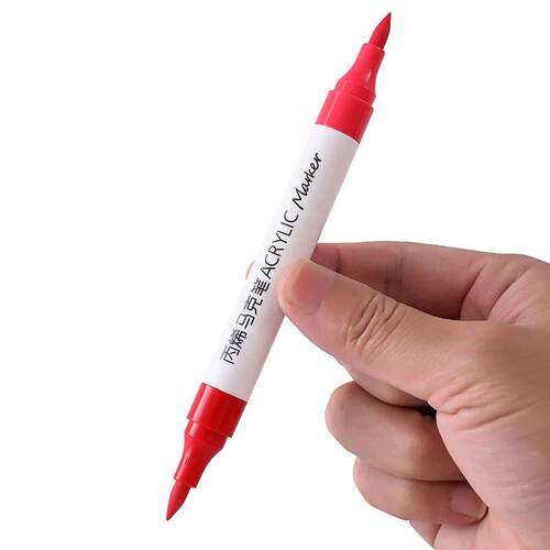 24/48/72 Colors Dual Tip Acrylic Markers Set Soft Head Brush