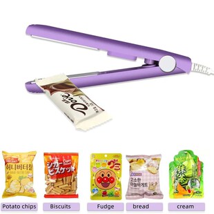 Mini Plastic Bag Sealer Machine Storage Bag Clip Vacuum Seal